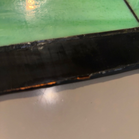 Stained Glass Lampshades & Metal Tree Overlays Tiffany Style Slag - Picture 12 of 12